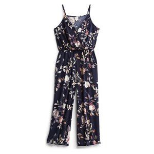 Kaileigh Olivia Cropped Jumpsuit - Navy Floral
